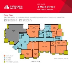 4 Main St, Los Altos, CA for lease Floor Plan- Image 1 of 1
