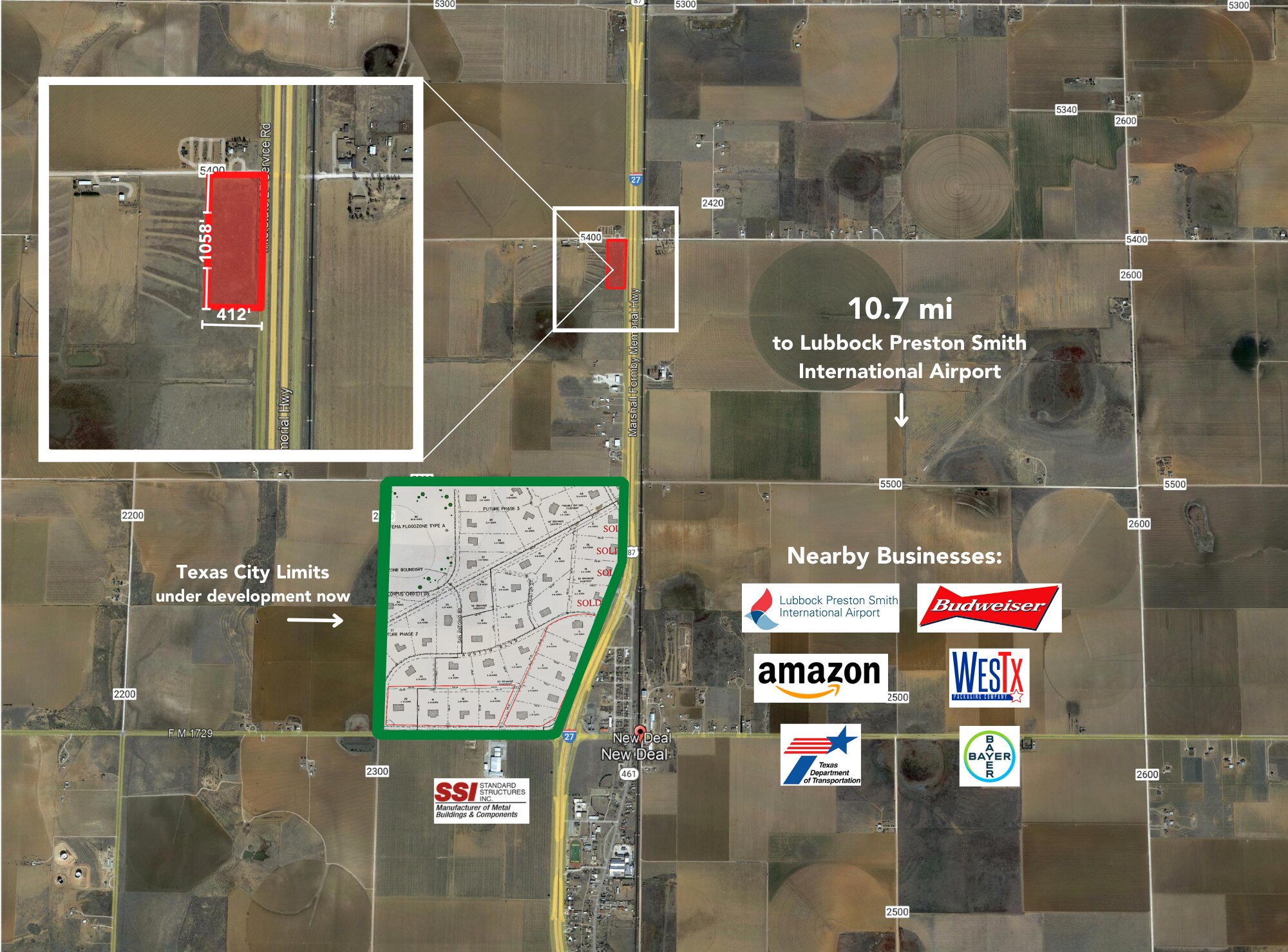 I-27 Frontage, New Deal, TX for sale Primary Photo- Image 1 of 1