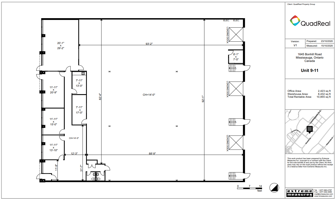 1645 Bonhill Rd, Mississauga, ON for lease Floor Plan- Image 1 of 1