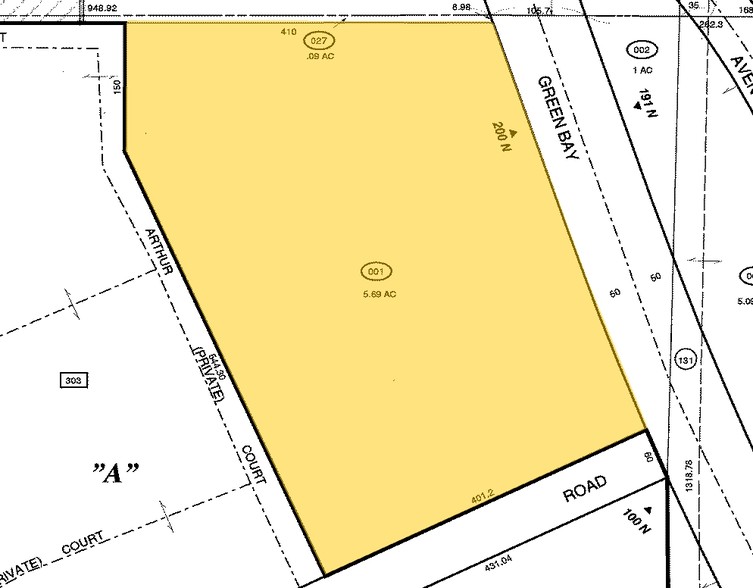 200 N Green Bay Rd, Waukegan, IL for sale - Plat Map - Image 2 of 8