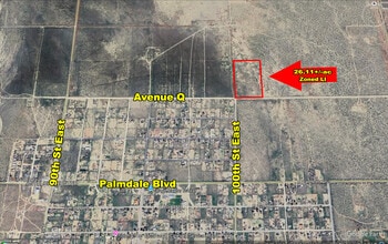 100th St East & Avenue Q, Palmdale, CA - AERIAL  map view - Image1