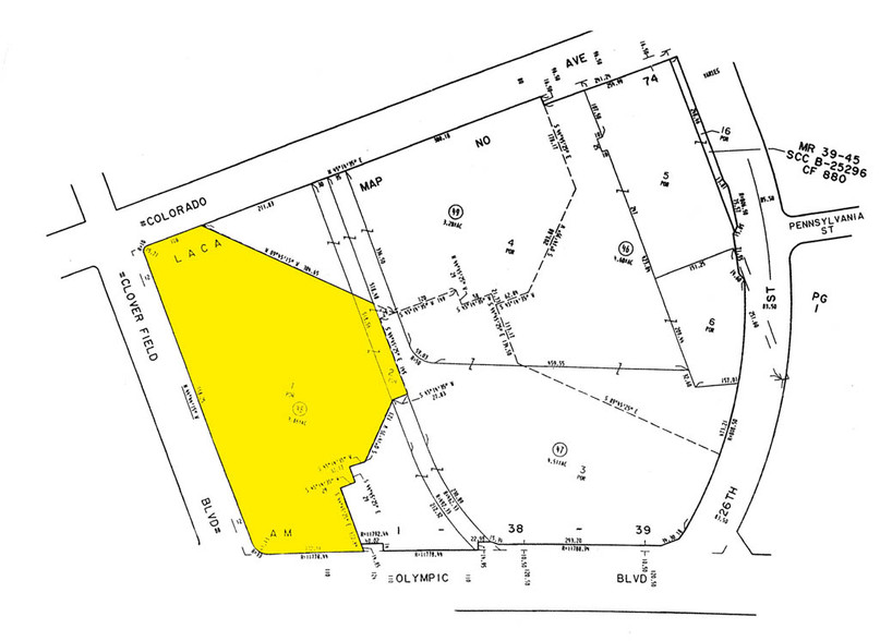 1601 Cloverfield Blvd, Santa Monica, CA for sale - Plat Map - Image 1 of 1