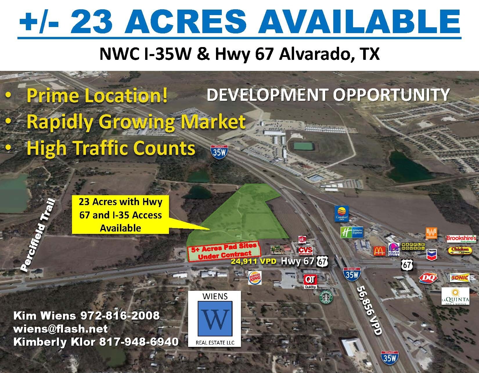 6881 Hwy 67 hwy, Alvarado, TX for sale Aerial- Image 1 of 4