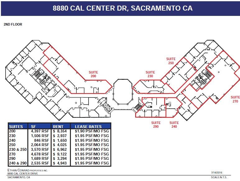 8880 Cal Center Dr, Sacramento, CA for lease Floor Plan- Image 1 of 2