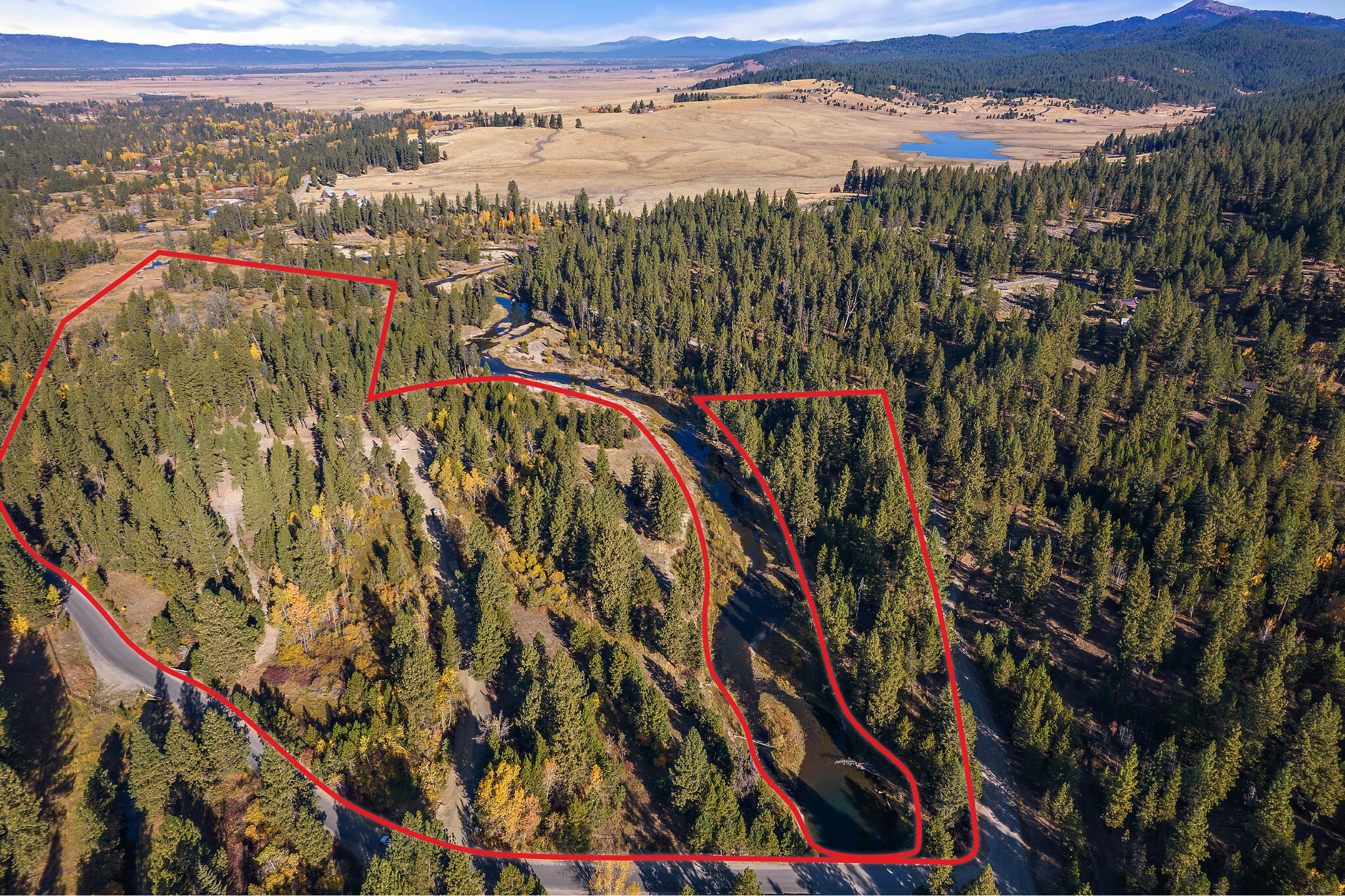 597 Gold Fork rd, Donnelly, ID for sale Aerial- Image 1 of 8