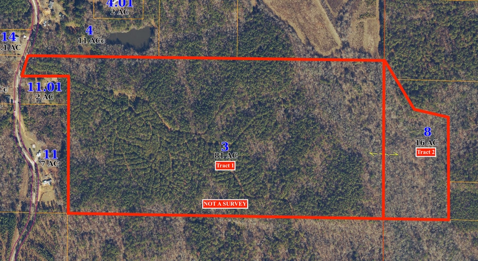 County Road 4141, New Site, MS for sale - Aerial - Image 1 of 3