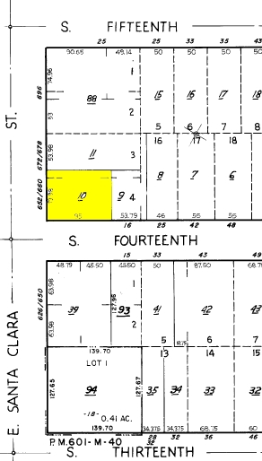 660 E Santa Clara St, San Jose, CA for lease - Plat Map - Image 2 of 16