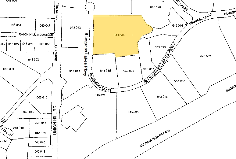 1665 Bluegrass Lakes Pky, Alpharetta, GA for sale - Plat Map - Image 1 of 1