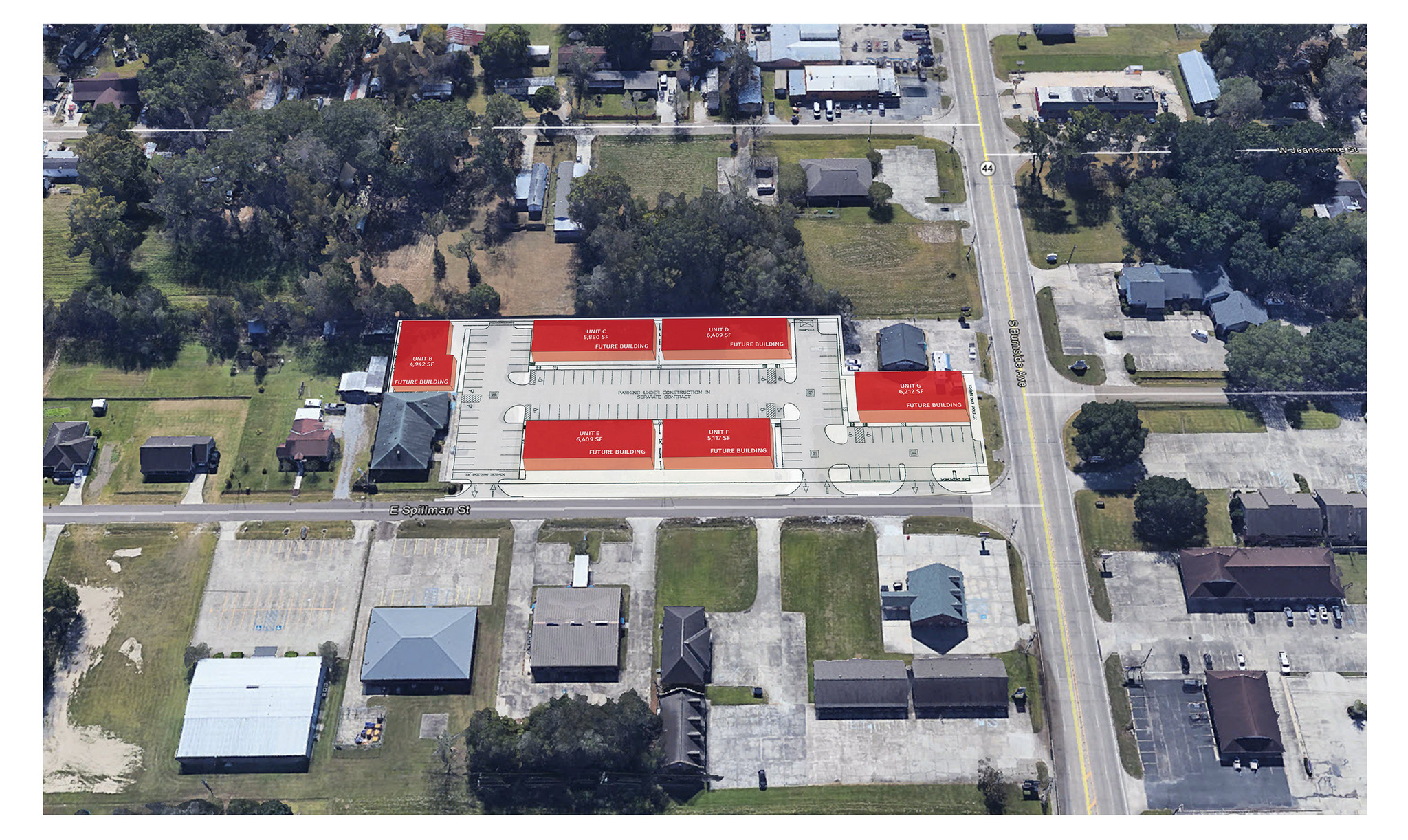 2106 S Burnside Ave, Gonzales, LA for sale Aerial- Image 1 of 1