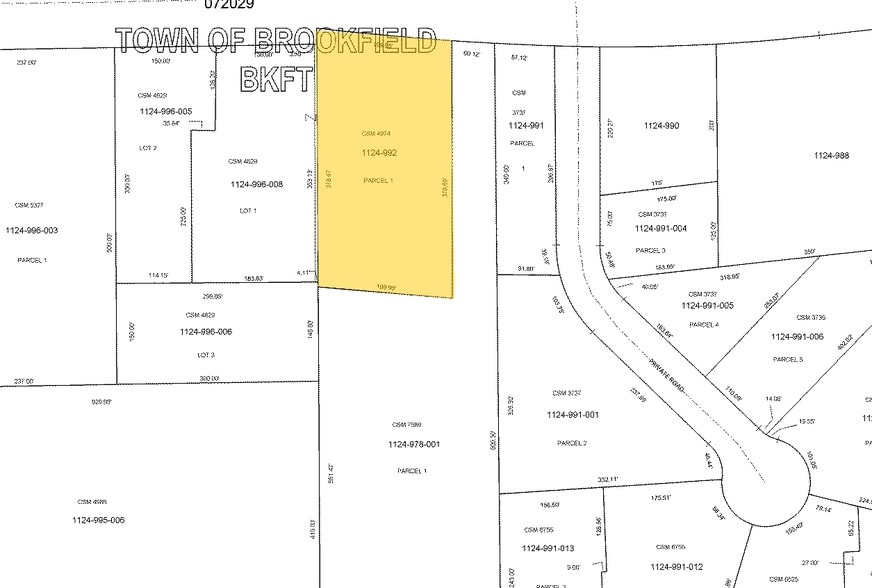 19165 W Bluemound Rd, Brookfield, WI for lease - Plat Map - Image 2 of 3
