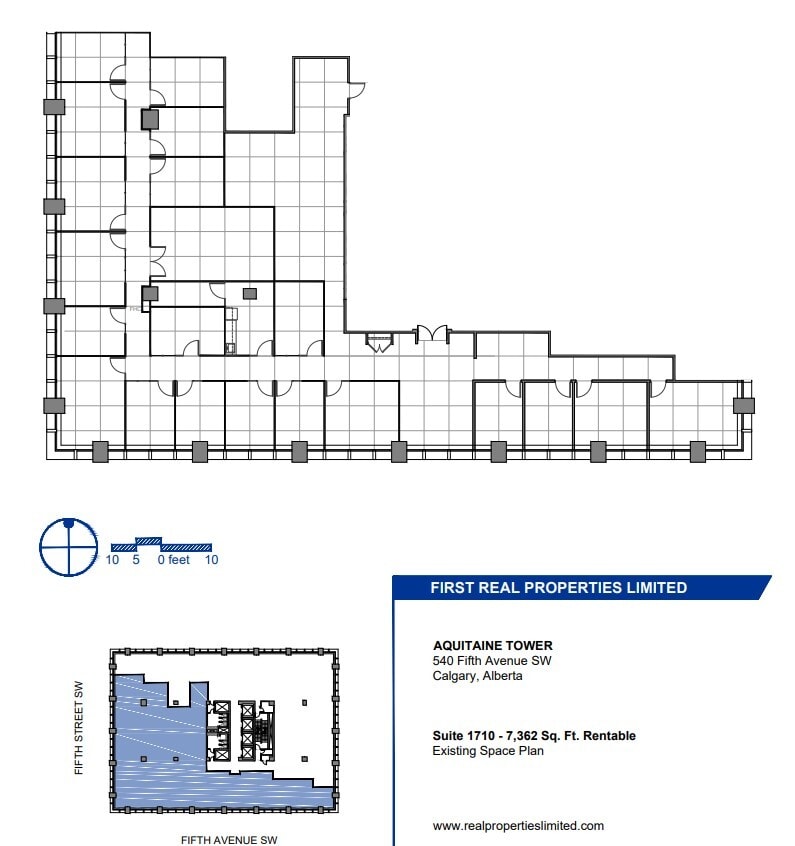 540 5th Ave SW, Calgary, AB for lease Floor Plan- Image 1 of 1