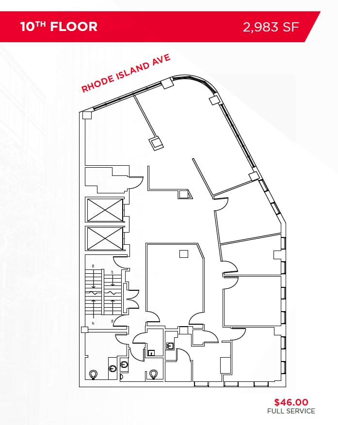 1710 Rhode Island Ave NW, Washington, DC for lease Floor Plan- Image 1 of 1