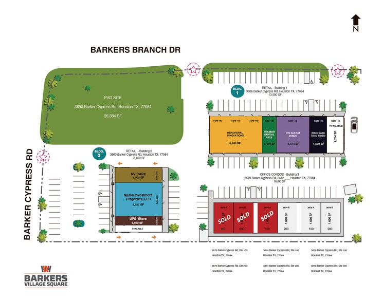 Barkers Branch Dr & Barker Cypress Rd, Houston, TX for sale - Site Plan - Image 2 of 18