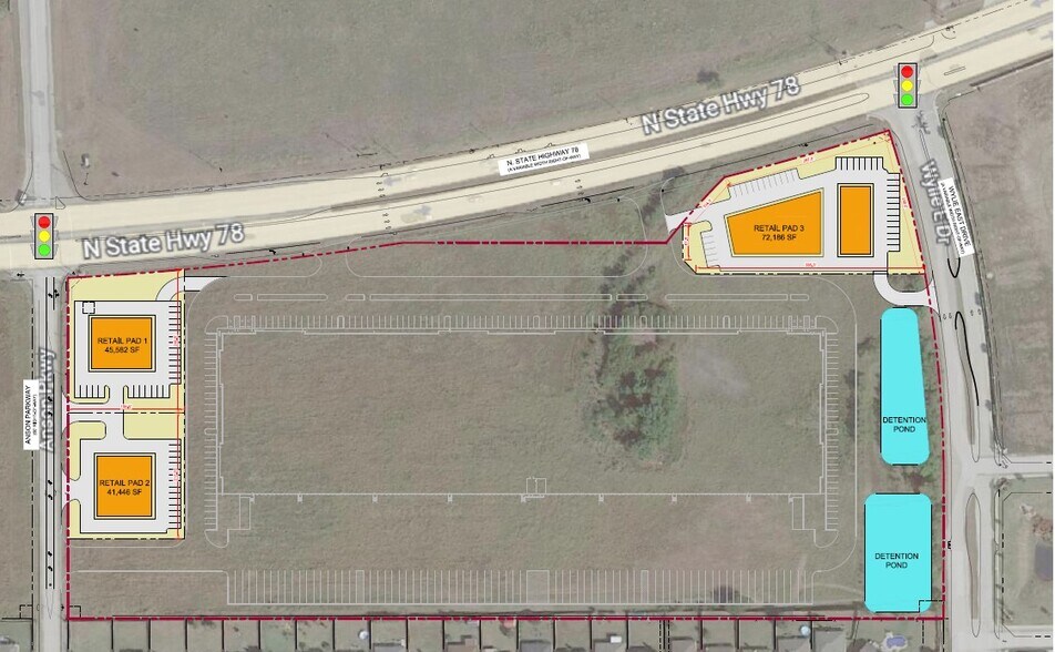 SH 78 & Anson Parkway, Wylie, TX 75098 2± Acres Commercial Pad