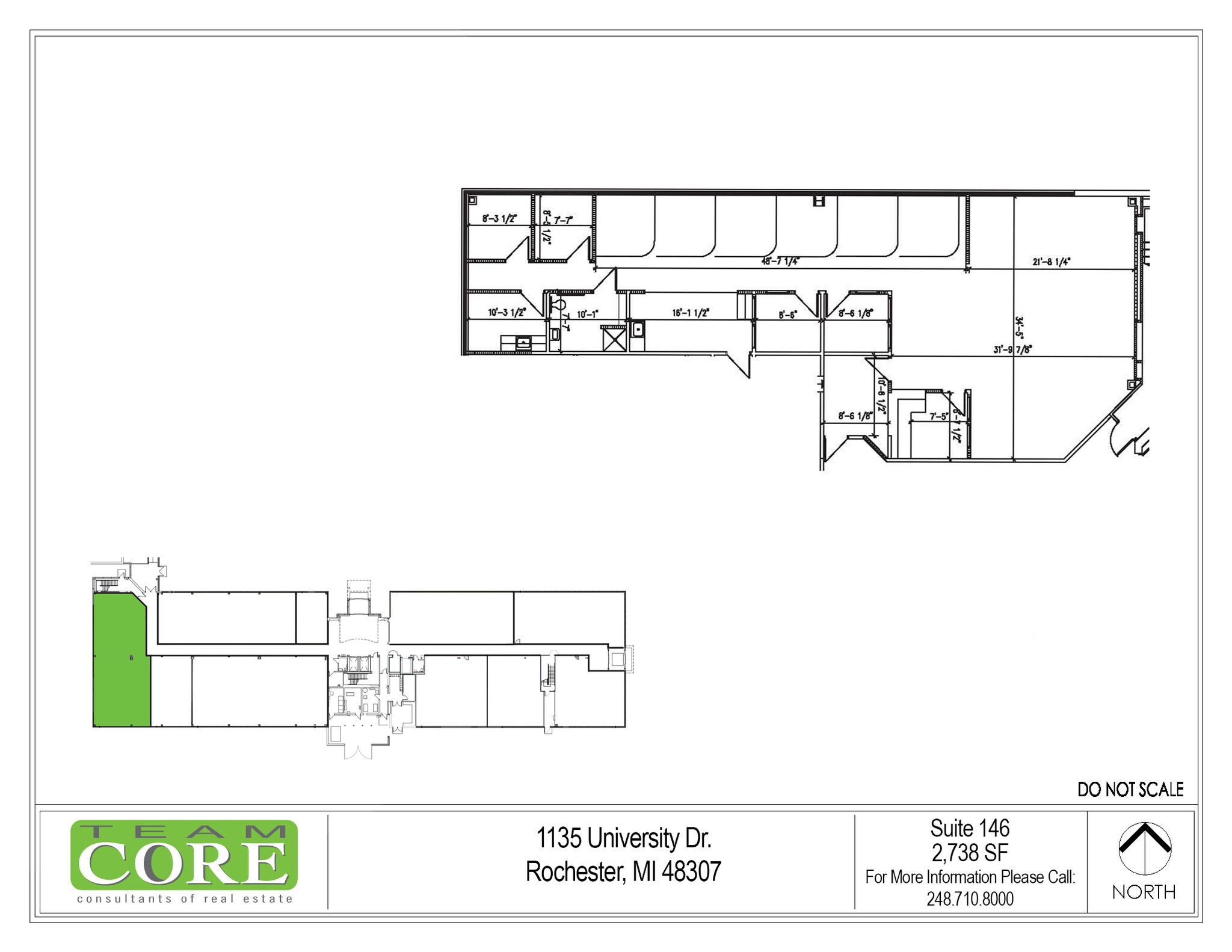 1135 W University Dr, Rochester Hills, MI for lease Floor Plan- Image 1 of 1