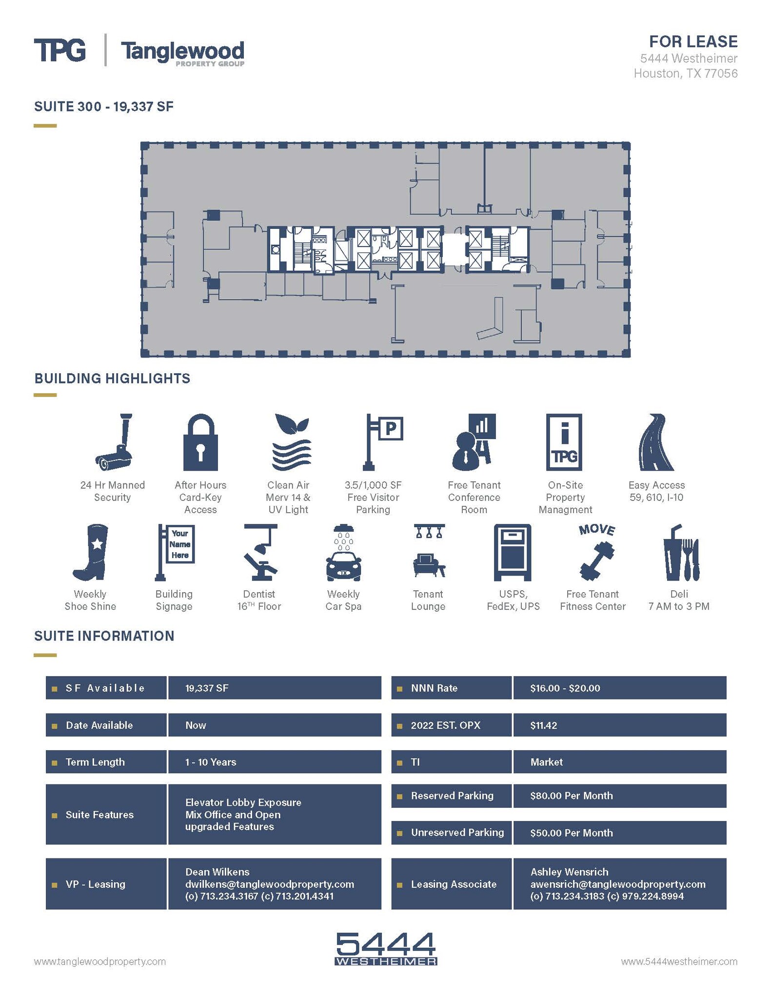 5444 Westheimer Rd, Houston, TX for lease Floor Plan- Image 1 of 1