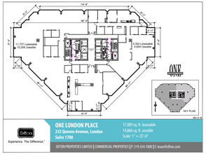 255 Queens Ave, London, ON for lease Floor Plan- Image 1 of 1