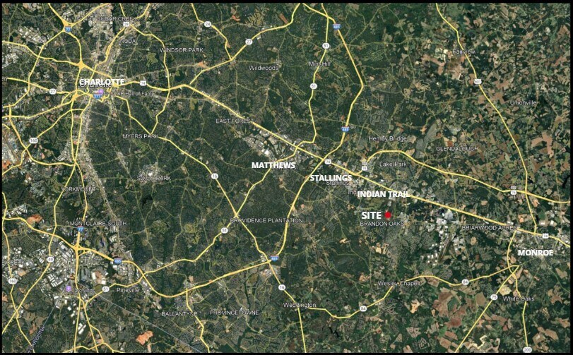 5908 Old Monroe Rd, Indian Trail, NC for sale - Aerial - Image 3 of 4