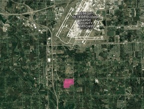 33675 Sibley Rd, New Boston, MI - AERIAL  map view