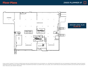 21605-21615 Plummer St, Chatsworth, CA for lease Floor Plan- Image 2 of 2