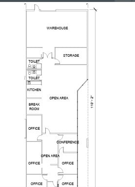13650 T I Blvd, Dallas, TX for lease Floor Plan- Image 1 of 1