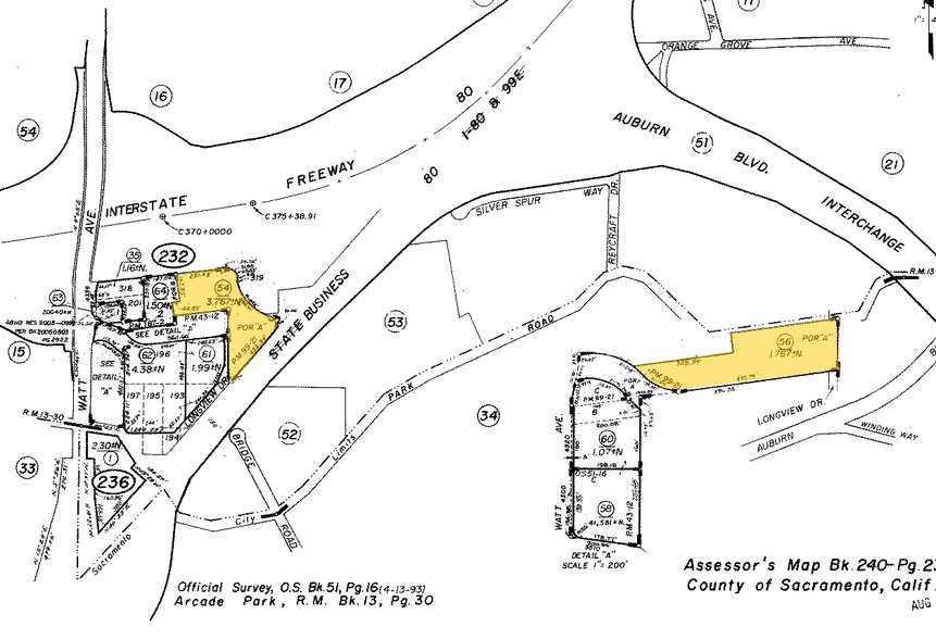 4330 Watt Ave, Sacramento, CA for sale - Plat Map - Image 1 of 1