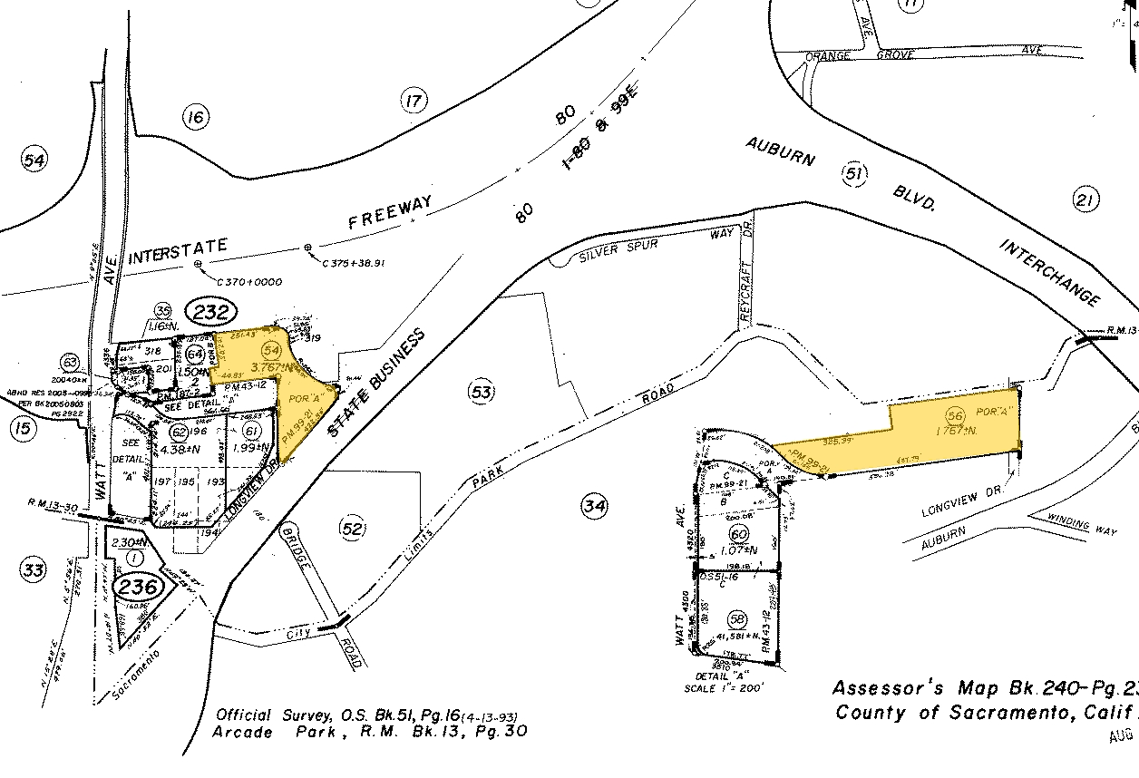 4330 Watt Ave, Sacramento, CA for sale Plat Map- Image 1 of 1