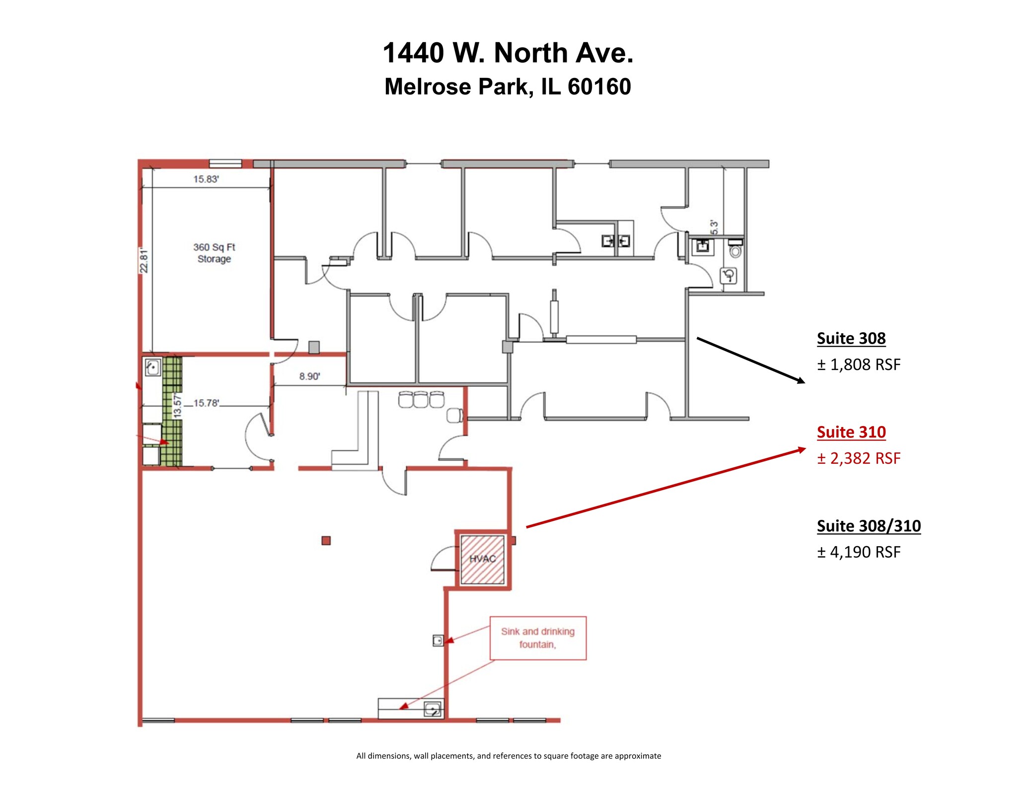 1440 W North Ave, Melrose Park, IL for lease Site Plan- Image 1 of 1