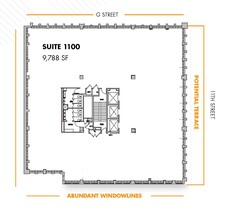 1100 G St NW, Washington, DC for lease Floor Plan- Image 1 of 7