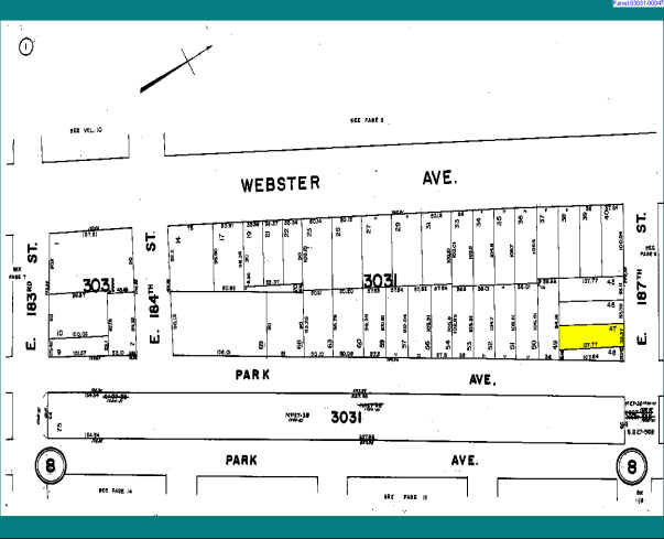 416 E 187th St, Bronx, NY for sale - Plat Map - Image 1 of 1