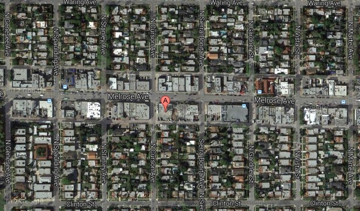 7564-7568 Melrose Ave, Los Angeles, CA for lease - Aerial - Image 2 of 5