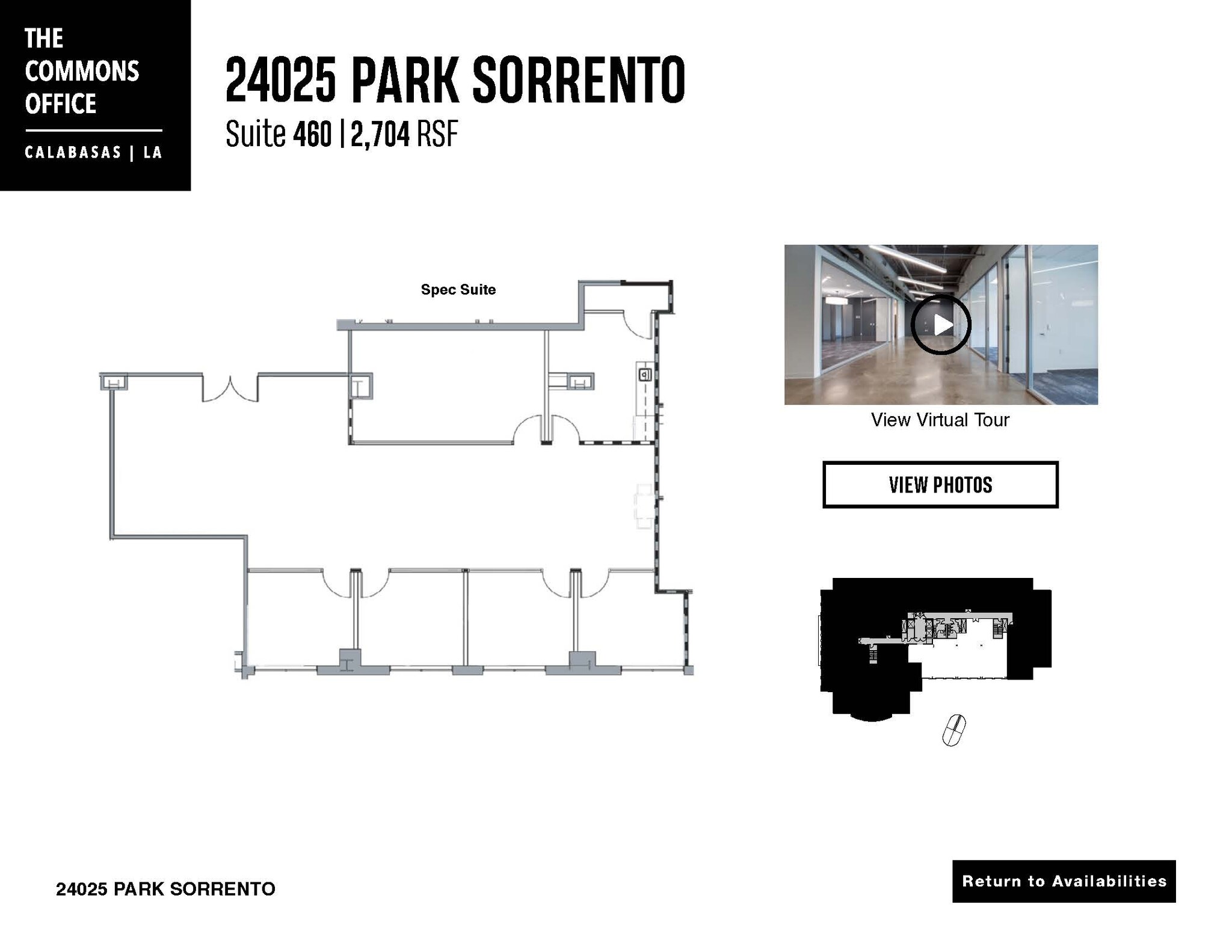 24025 Park Sorrento, Calabasas, CA for lease Floor Plan- Image 1 of 10
