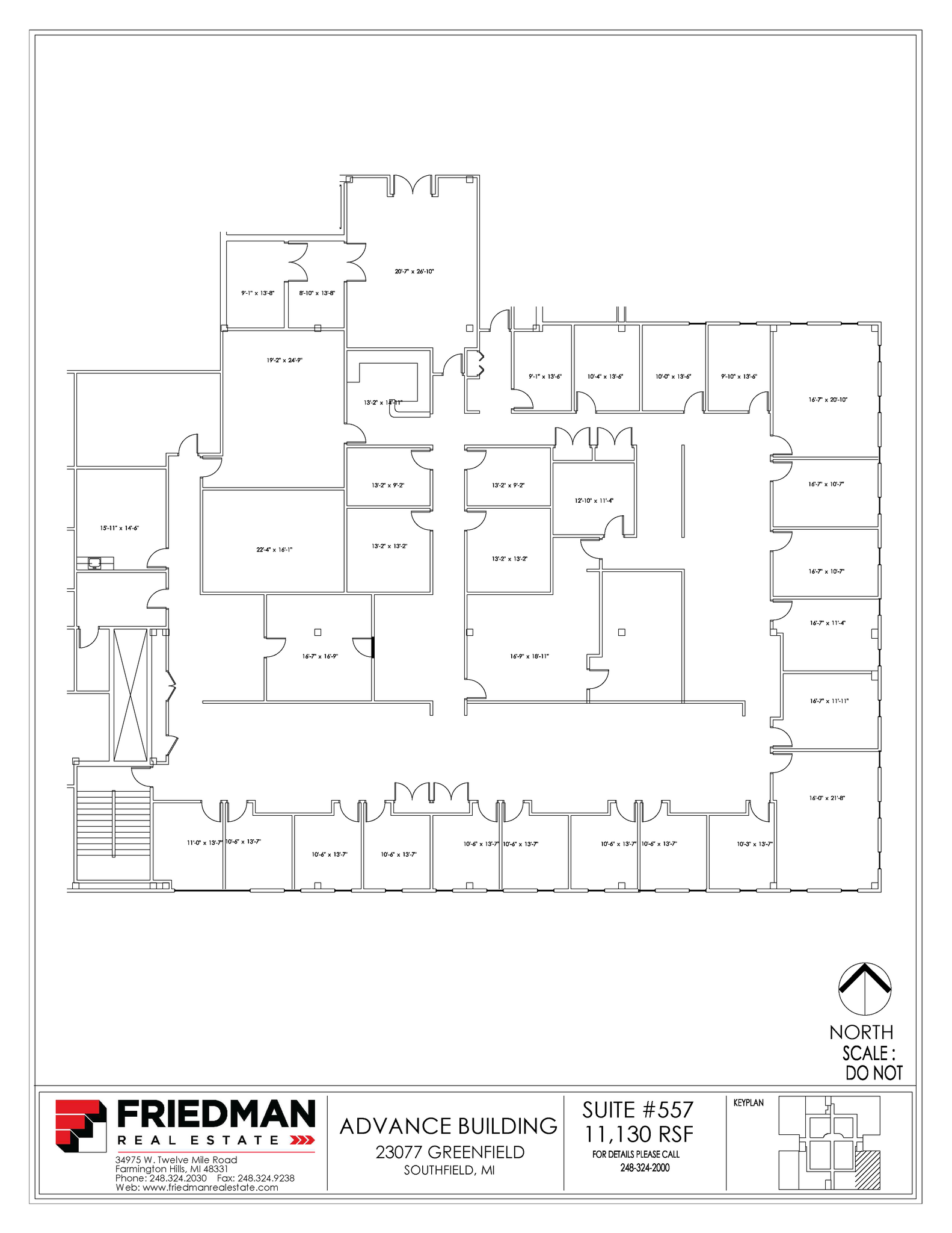 23077 Greenfield Rd, Southfield, MI for lease Floor Plan- Image 1 of 1