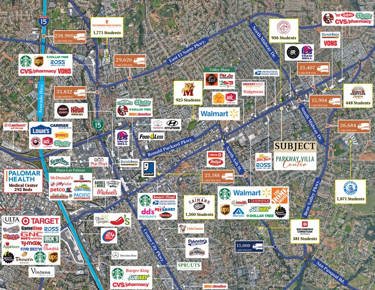 1815 E Valley Pky, Escondido, CA for sale - Aerial - Image 2 of 25