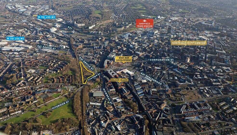 Chatham St, Sheffield for sale - Aerial - Image 3 of 4