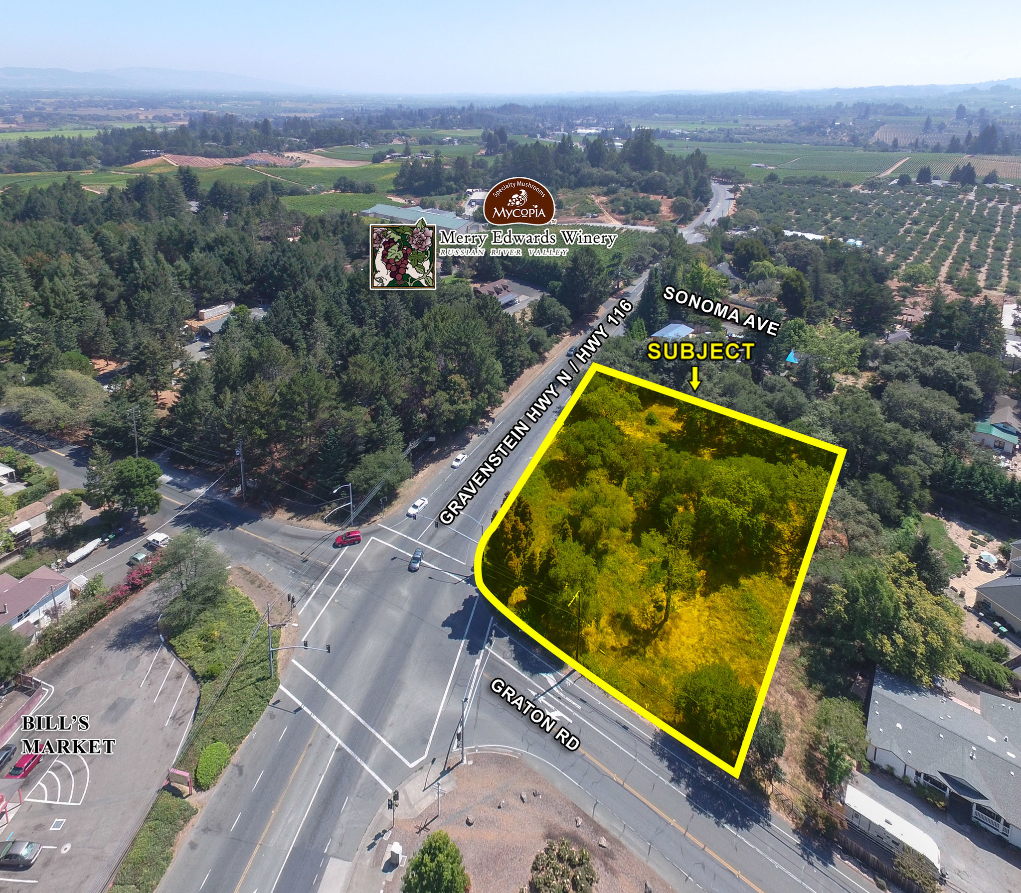 3022 Highway 116, Graton, CA for sale Aerial- Image 1 of 1