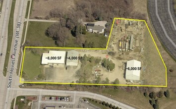 6830 S Howell Ave, Oak Creek, WI - AERIAL  map view