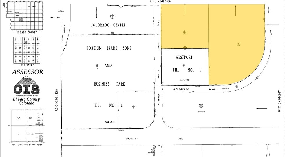 Foreign Trade Zone Blvd, Colorado Springs, CO for sale - Plat Map - Image 1 of 2