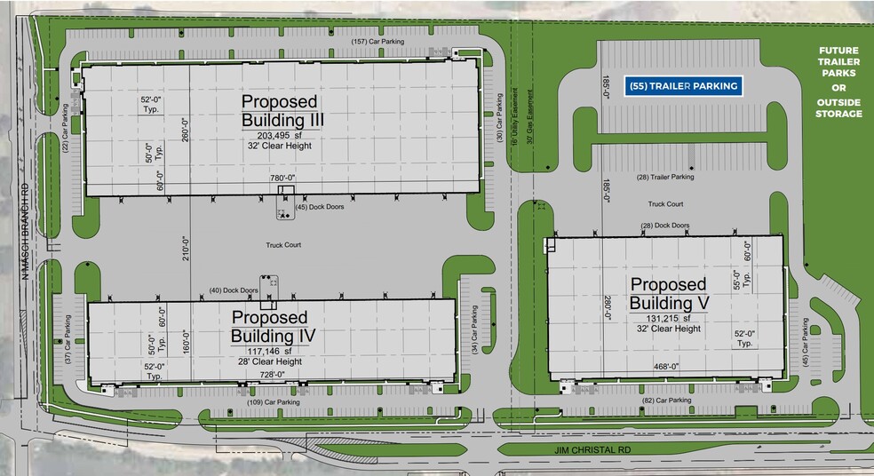 4610 Jim Christal Rd, Denton, TX for lease - Site Plan - Image 2 of 2