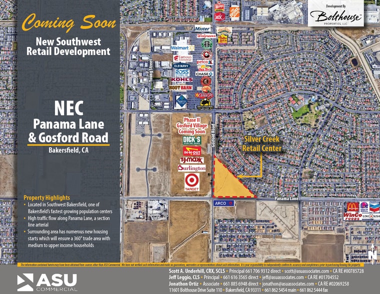 NEC Panama Lane & Gosford Road, Bakersfield, CA for lease - Building Photo - Image 1 of 4