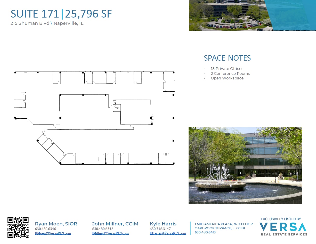 215 Shuman Blvd, Naperville, IL for lease Floor Plan- Image 1 of 1