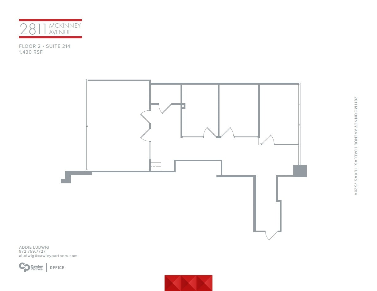 2811 McKinney Ave, Dallas, TX for lease Floor Plan- Image 1 of 5