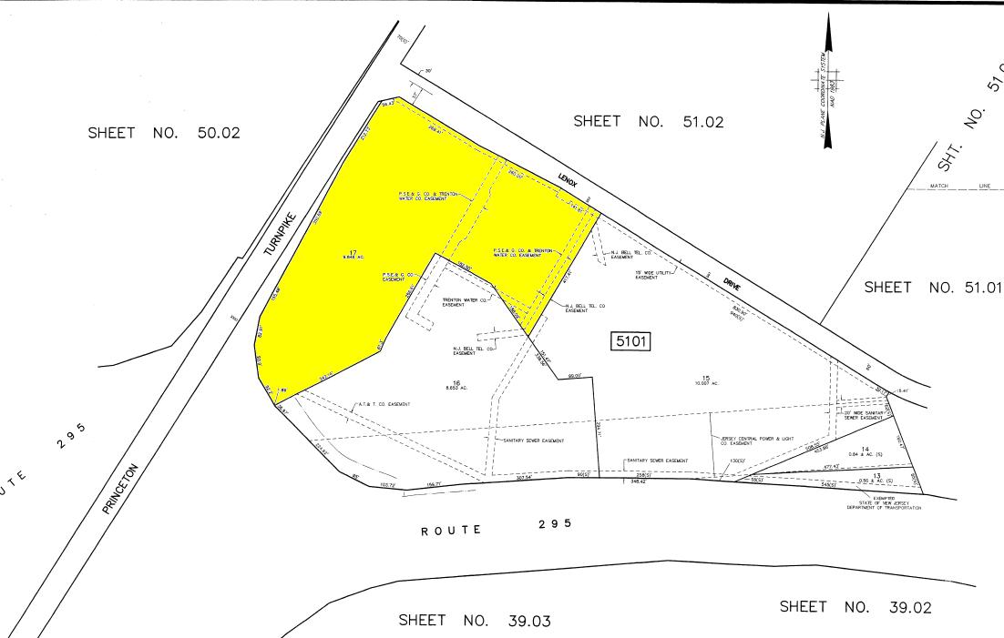 993 Lenox Dr, Lawrenceville, NJ for lease Plat Map- Image 1 of 2