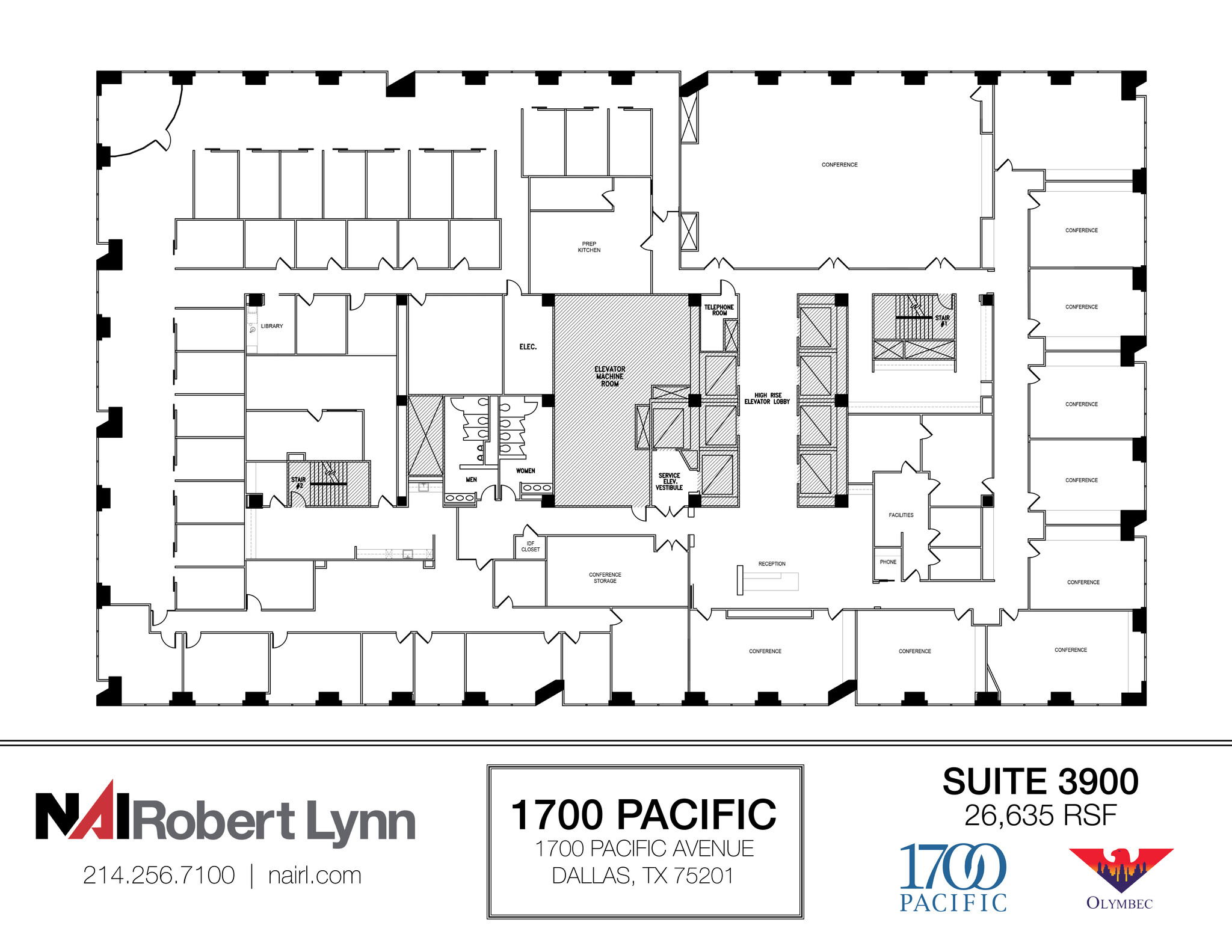 1700 Pacific Ave, Dallas, TX for lease Floor Plan- Image 1 of 1