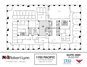 1700 Pacific Ave, Dallas, TX for lease Floor Plan- Image 1 of 1