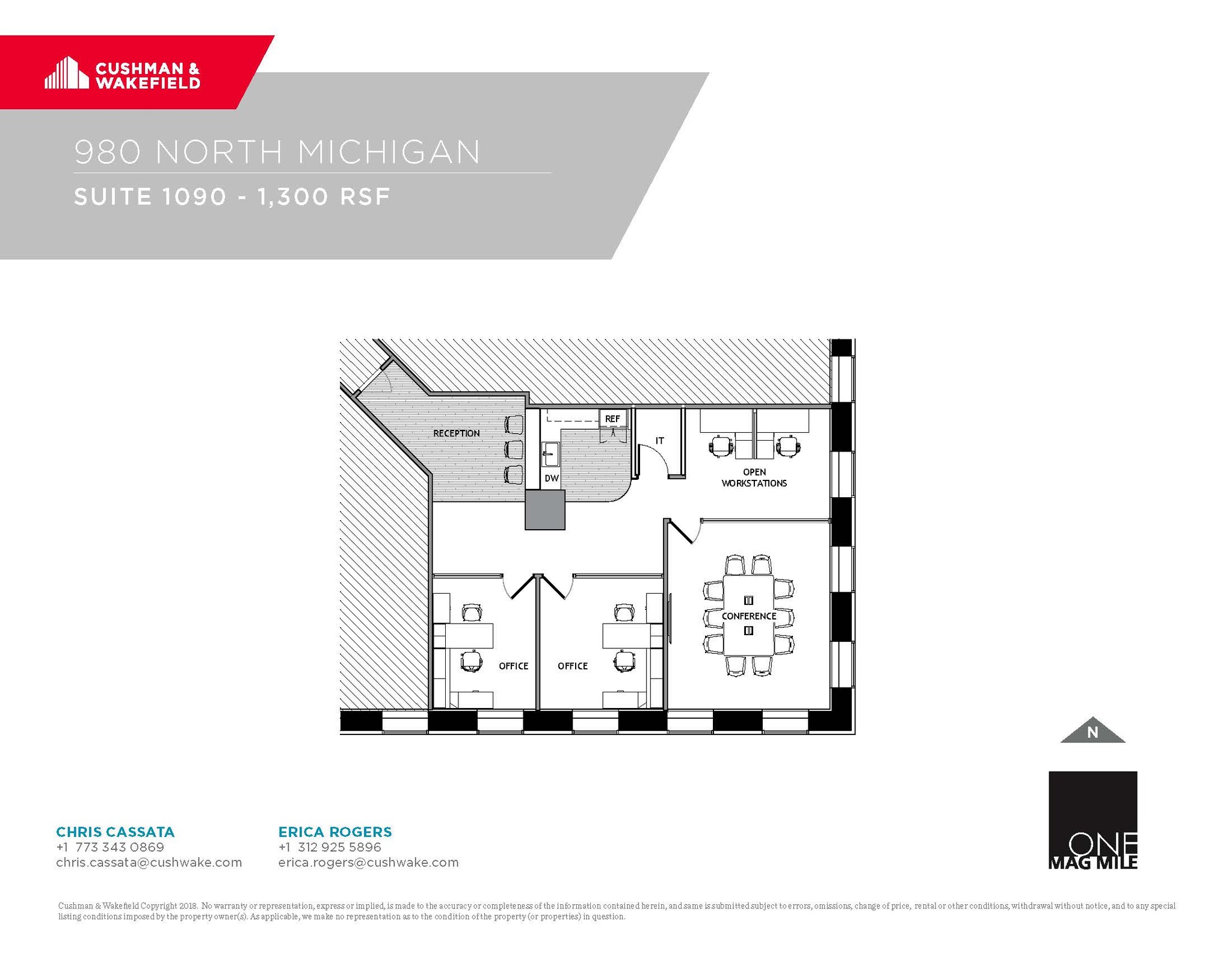 980 N Michigan Ave, Chicago, IL for lease Floor Plan- Image 1 of 1