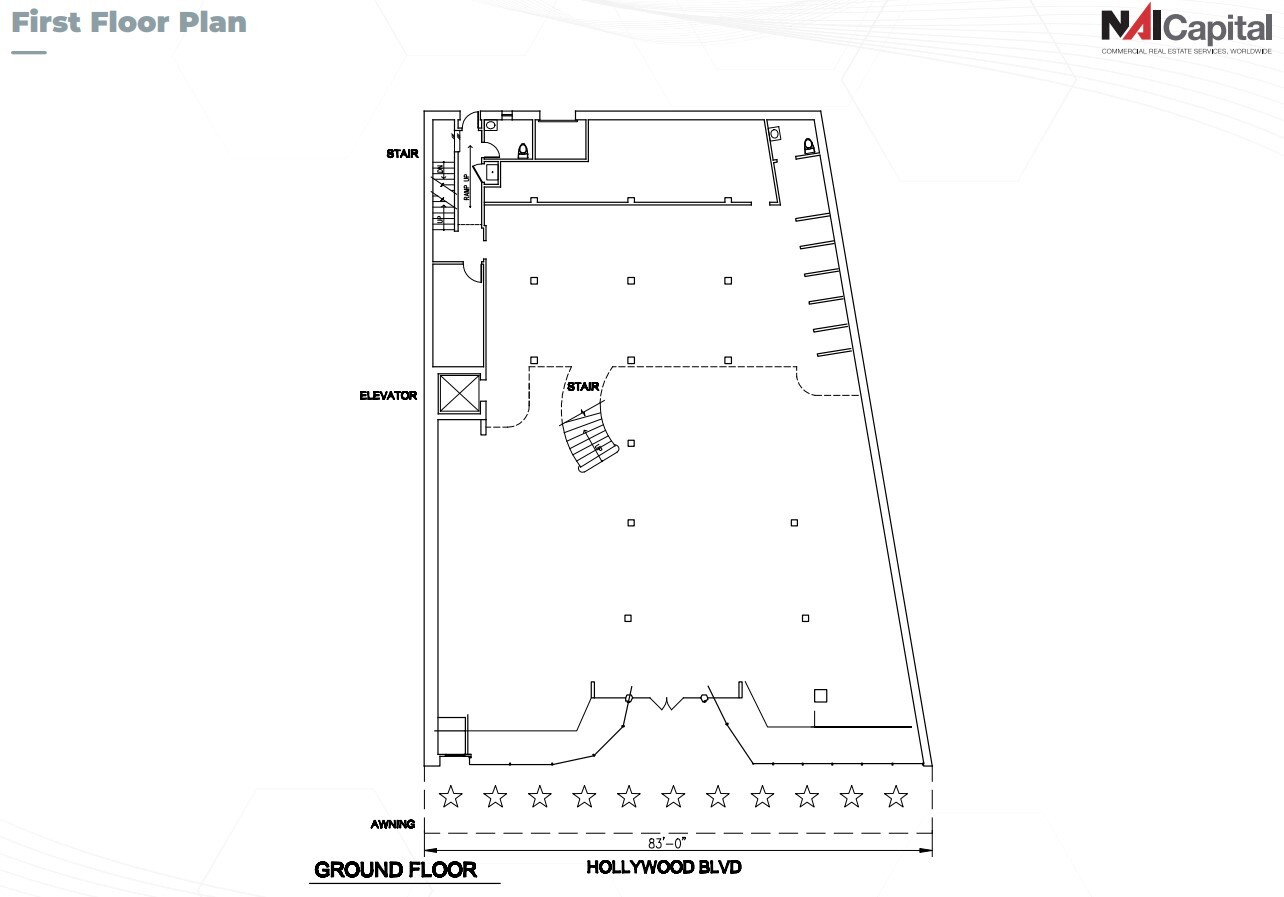 6363 Hollywood Blvd, Los Angeles, CA for lease Floor Plan- Image 1 of 1