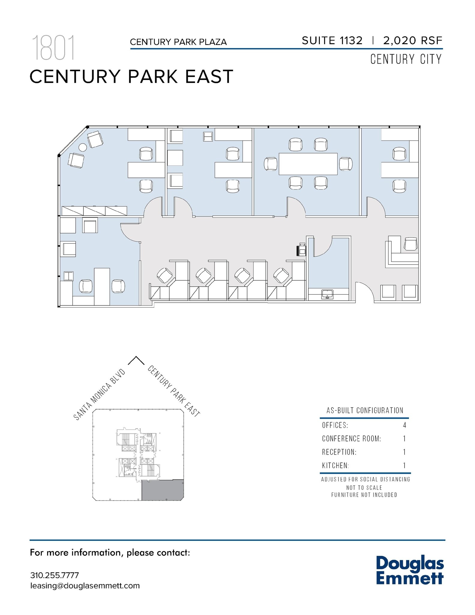 1801 Century Park E, Los Angeles, CA for lease Floor Plan- Image 1 of 1