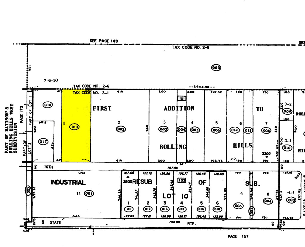 3520 16th St, Zion, IL for sale Plat Map- Image 1 of 1