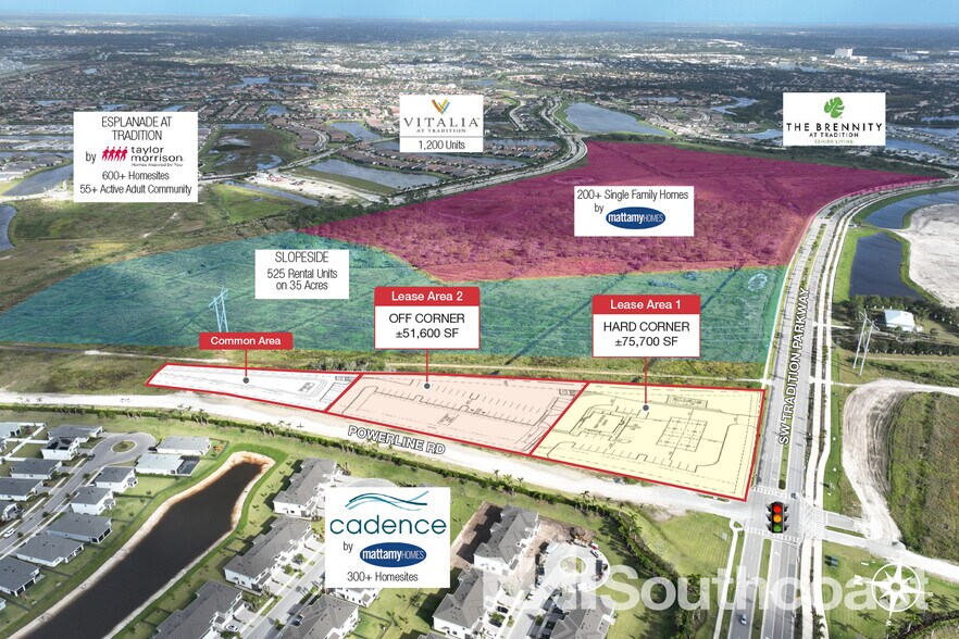 SW Tradition Pkwy & Powerline Rd, Port Saint Lucie, FL for lease - Building Photo - Image 1 of 6